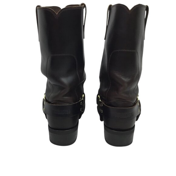 Vintage Durango Mens 11" Harness Western Square Toe Boot Brown Leather Size 9.5E - Picture 6 of 15